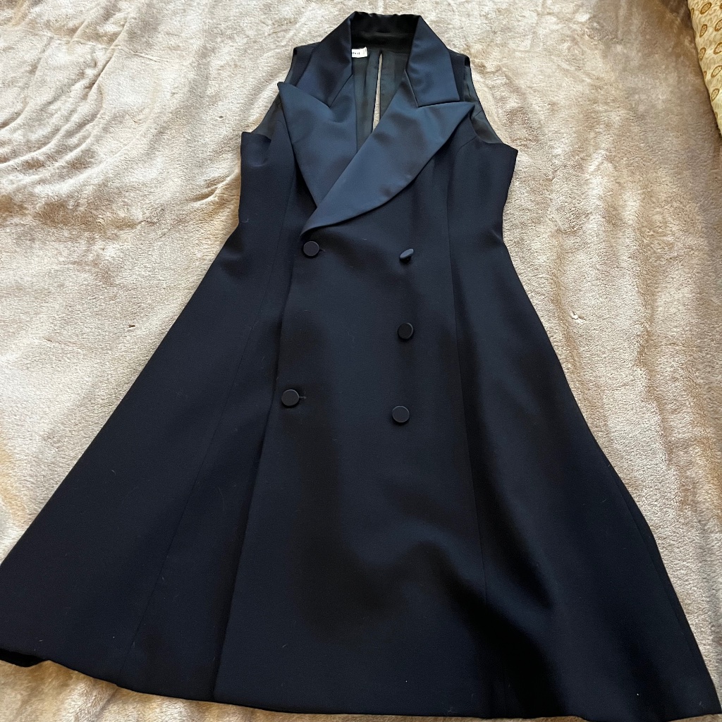 Fabulous Anne Klein Ii Navy Tuxedo Dress